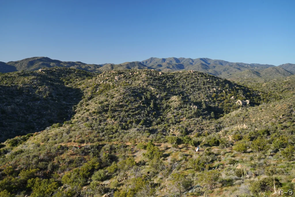 J12 vue sur le campsite de la veille