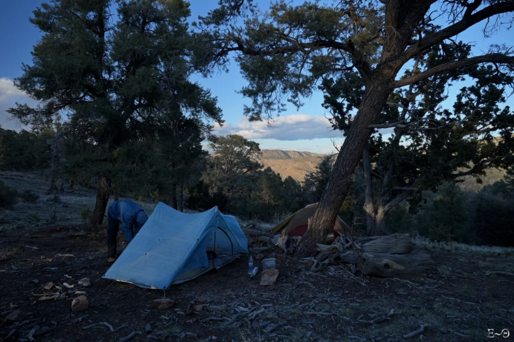 J18 CampSite dans le froid