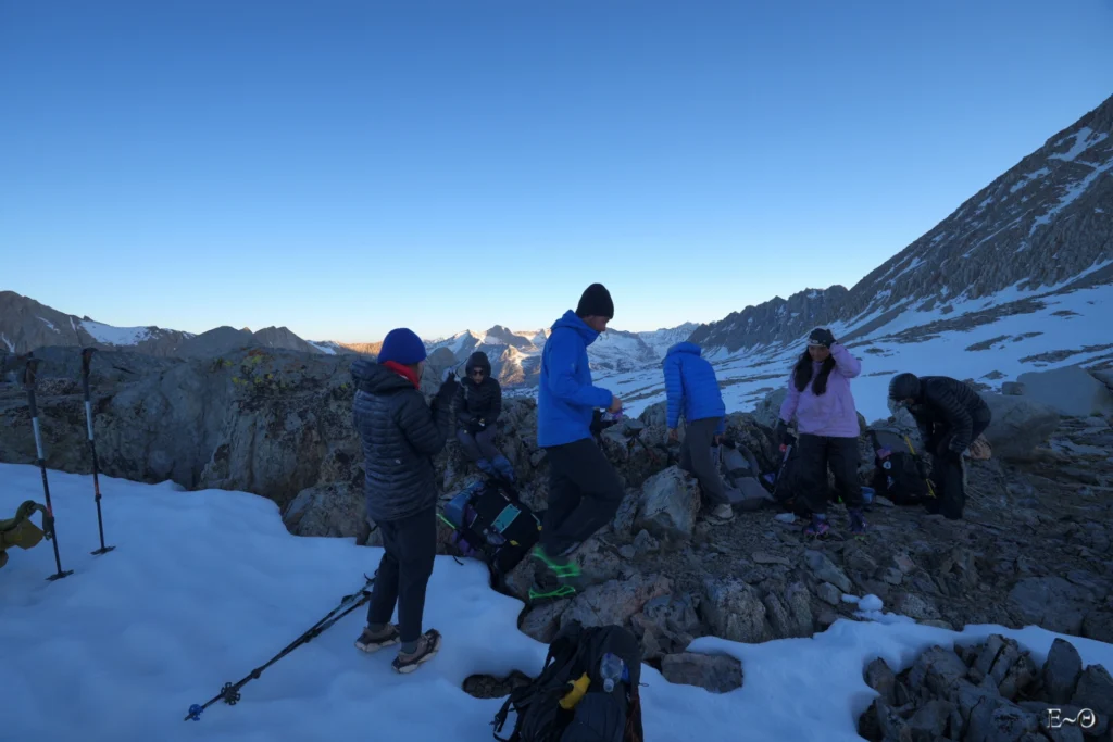 J61 Col de Pinchot, par moins quatre degré